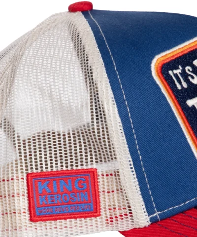 Trucker Cap It's Fucking Time To Ride Side Logo view