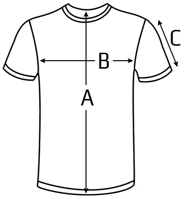BR Größentabelle Siebdruckshirts
